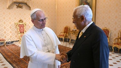 Papież Leon XIV i Antonio Costa